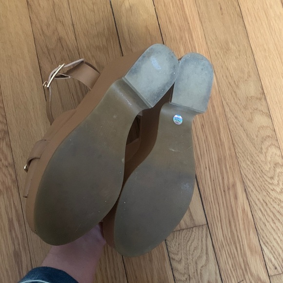 Charlotte Stone Raf Tan Platform Sandals - Picture 5 of 6